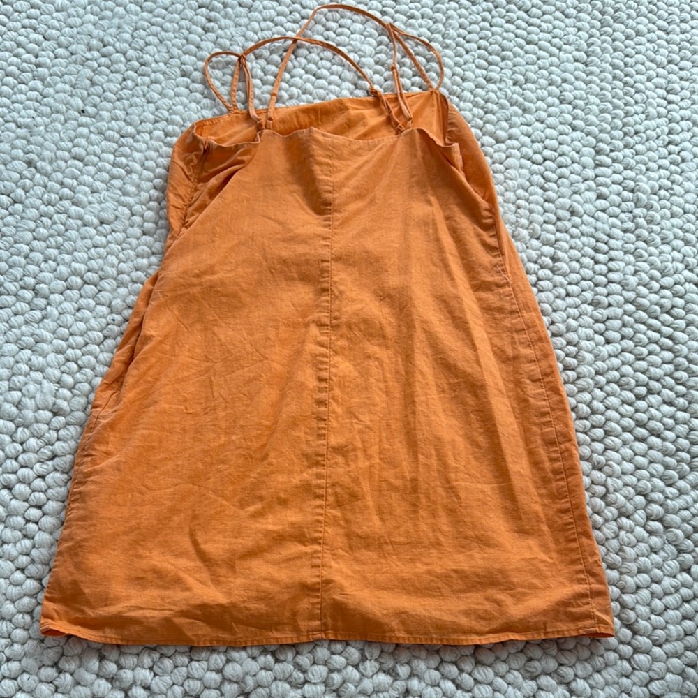 H&M Orange Ruched Sundress - Picture 3 of 3